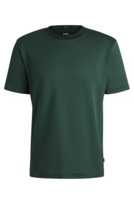 関税込 特価/完売前に【HUGO BOSS】Tiburt モノグラム Tシャツ BOSS - Cotton T-shirt with all-over printed monograms - White