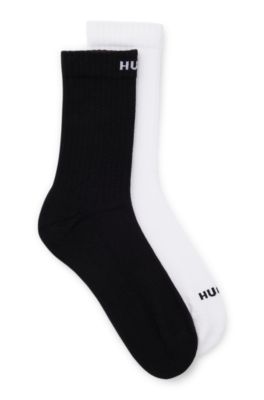 Hugo Boss Two-pack Of Short-length Socks In White