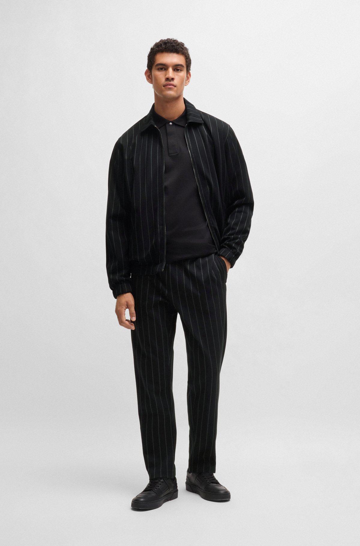 BOSS - Porsche x BOSS tracksuit bottoms with vertical BOSS - Porsche x BOSS tracksuit bottoms with vertical