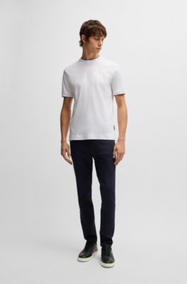 Porsche x BOSS mercerized-cotton T-shirt with special branding, White