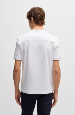 Porsche x BOSS mercerized-cotton T-shirt with special branding, White
