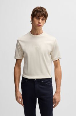 Porsche x BOSS mercerized-cotton T-shirt with special branding, White