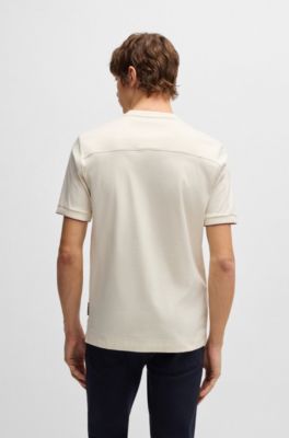 Porsche x BOSS mercerized-cotton T-shirt with special branding, White