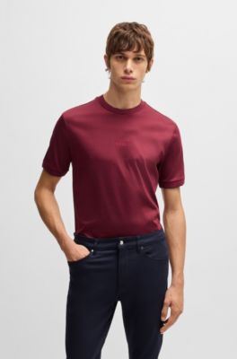 Porsche x BOSS mercerized-cotton T-shirt with special branding