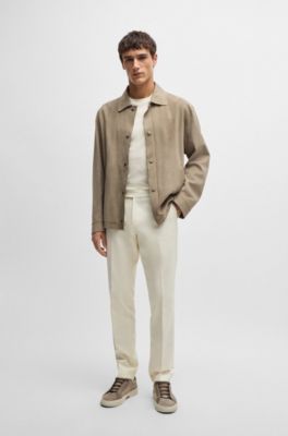 Cotton-silk T-shirt with a signature quilted effect, White