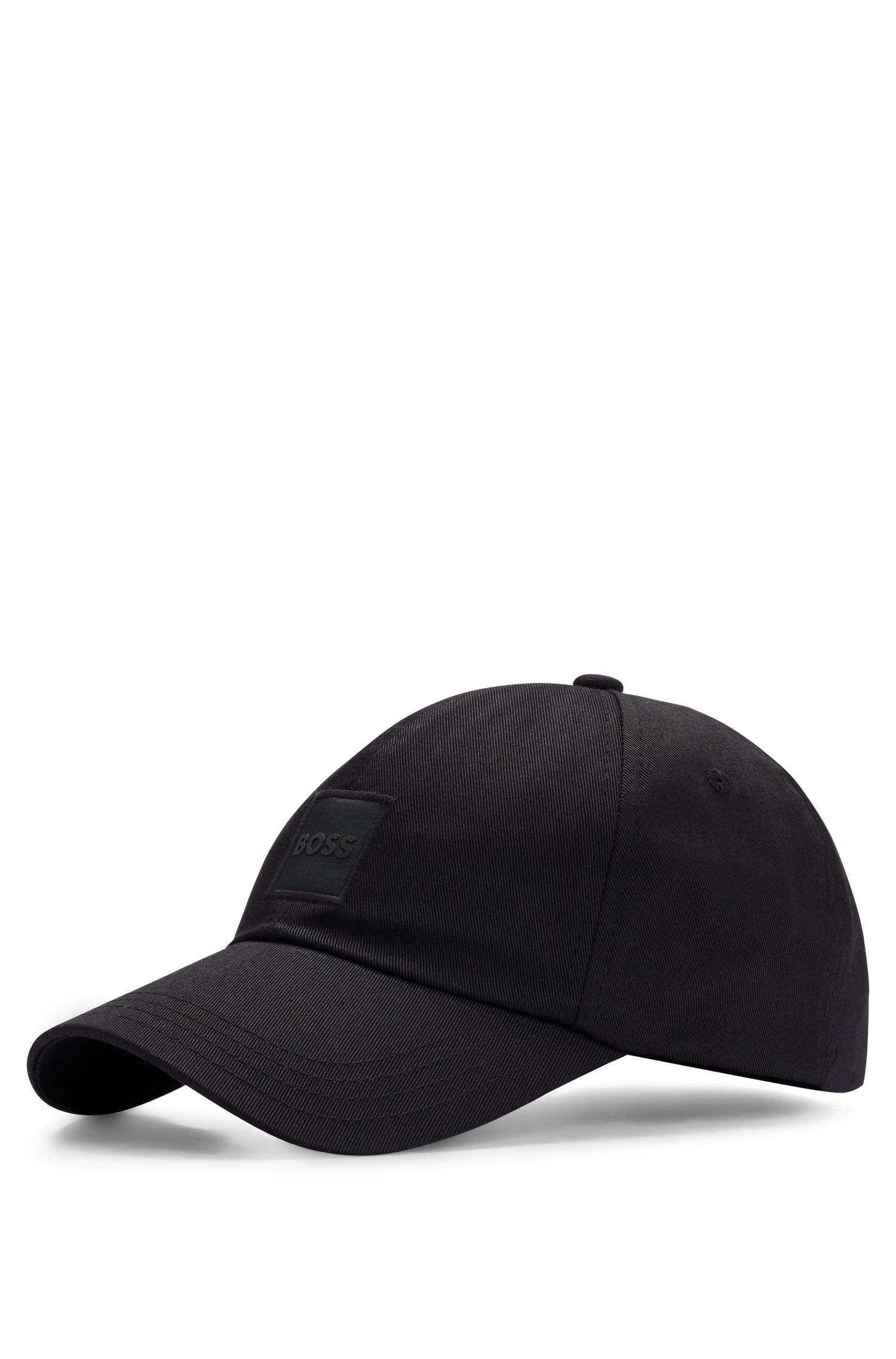 Cotton-twill cap with logo patch