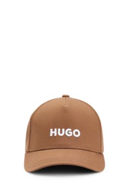 Gorra de sarga de algod&oacute;n con logo bordado, Marr&oacute;n