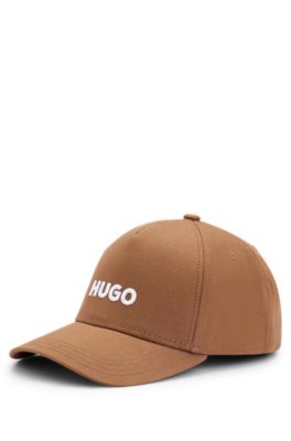 HUGO BOSS｜ (Jude Cap (50518901-405)) BOSS - Logo-print cap in cotton twill - Dark Grey