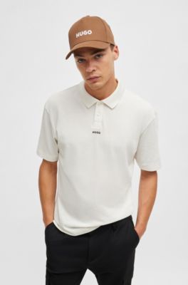 Gorra de sarga de algod&oacute;n con logo bordado, Marr&oacute;n