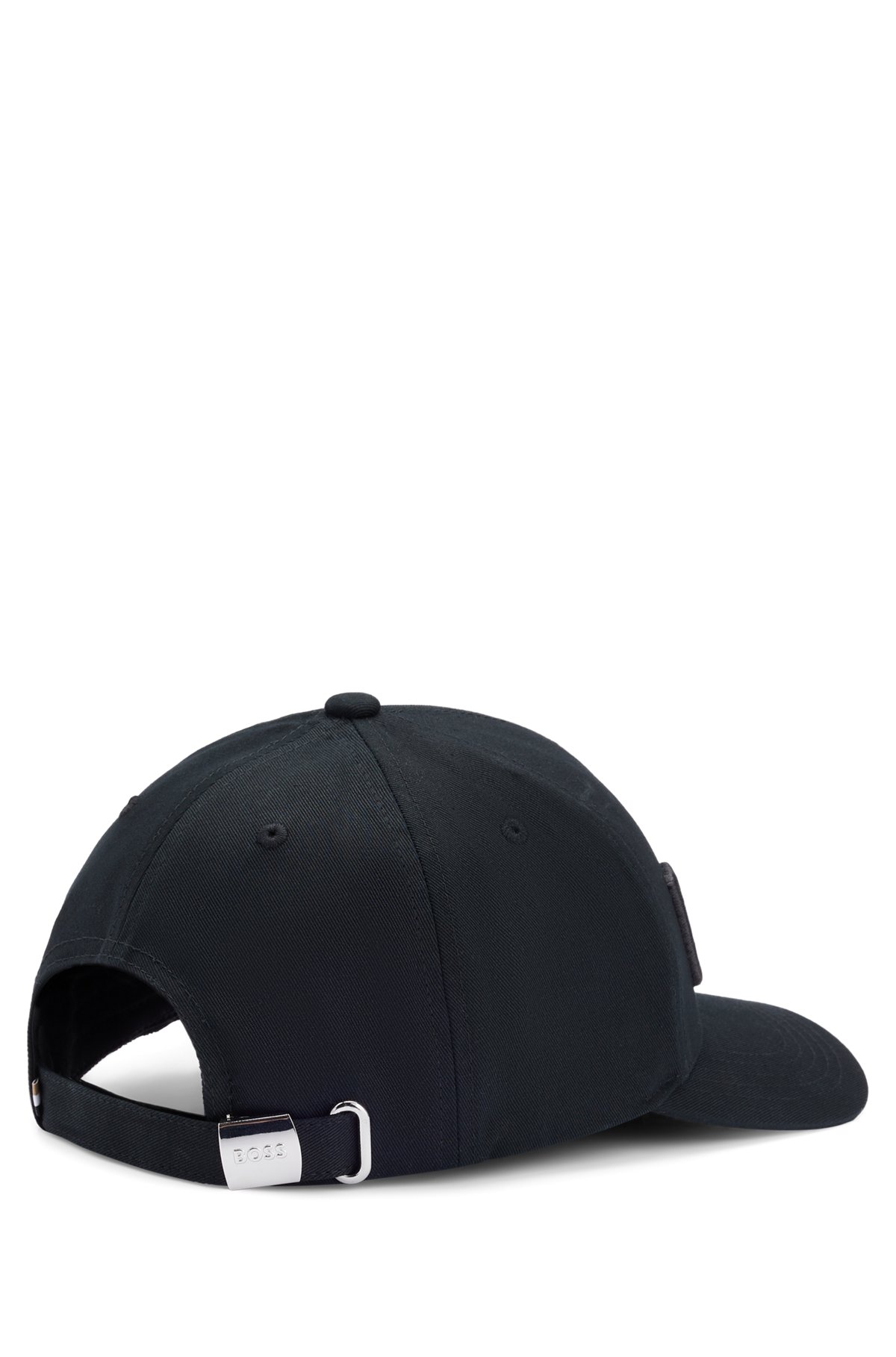 BOSS - Cotton-twill cap with 3D embroidered logo - Black BOSS - Cotton-twill cap with 3D embroidered logo - Black