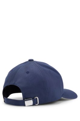Gorra en sarga de algod&oacute;n con logo bordado en 3D, Azul oscuro
