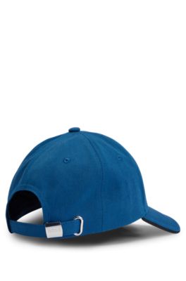 Gorra en sarga de algod&oacute;n con logo, Celeste