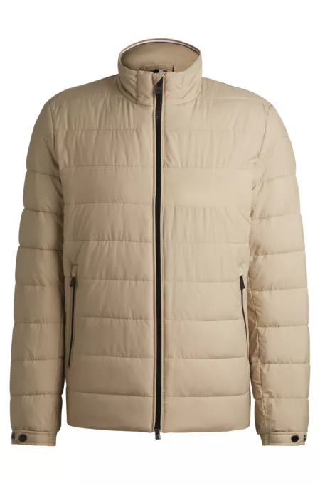 Logo-detail jacket with water-repellent finish