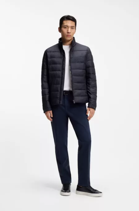 Logo-detail jacket with water-repellent finish