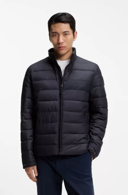 Logo-detail jacket with water-repellent finish