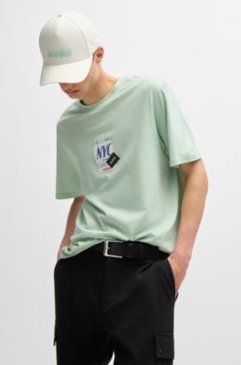 Cotton-twill five-panel cap with logo detail, White