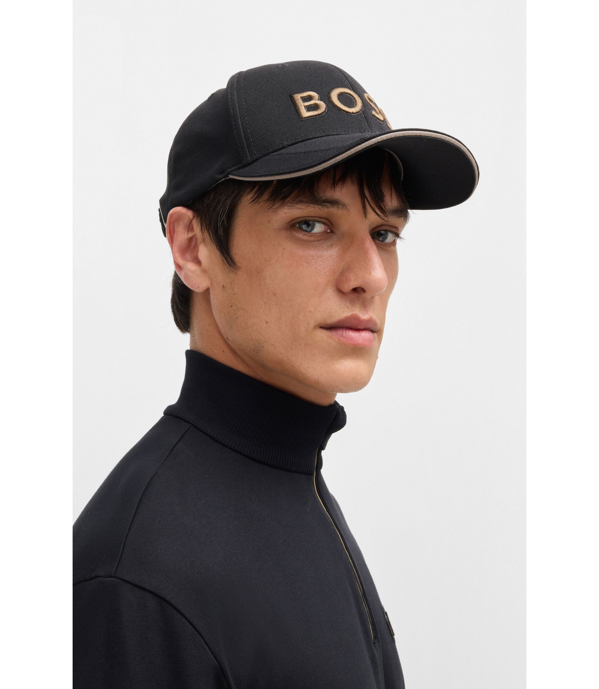 Hugo Boss McLaren キャップ ブラック Hugo Boss BOSS Men's Logo Monogram-Pattern Cap - Macy's
