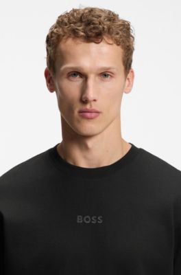 Relaxed-fit T-shirt in premium cotton jersey, Black