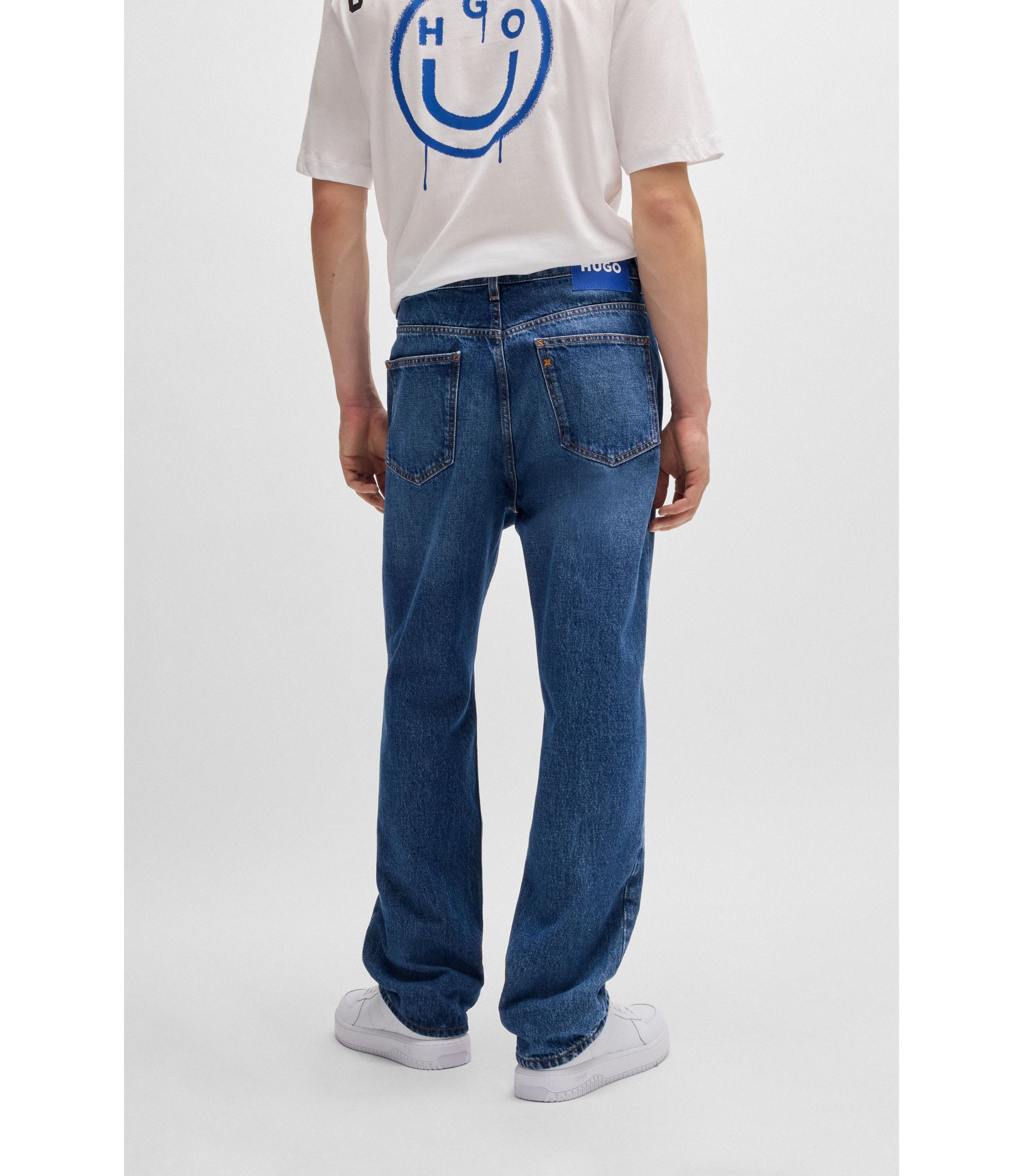 パンツ BOSS Baggy Denim Pants W32L32 Vintage 90's BOSS Baggy Black Hip-Hop Fashion Denim Jeans Men's