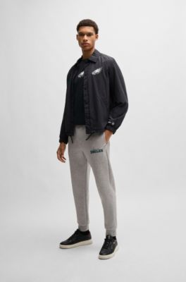 BOSS x NFL stretch-cotton T-shirt with special branding, Eagles