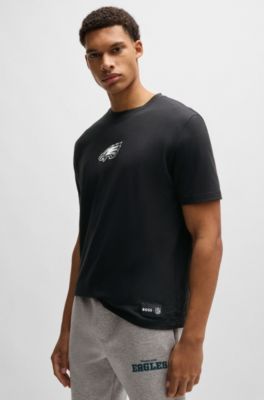 BOSS x NFL stretch-cotton T-shirt with special branding, Eagles