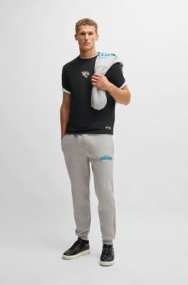 BOSS x NFL stretch-cotton T-shirt with special branding, Jaguars
