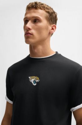 BOSS x NFL stretch-cotton T-shirt with special branding, Jaguars