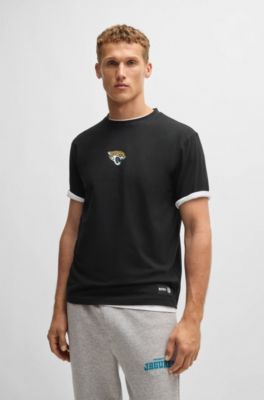 BOSS x NFL stretch-cotton T-shirt with special branding, Jaguars