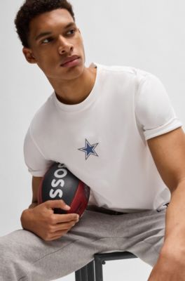 BOSS x NFL stretch-cotton T-shirt with special branding, Cowboys