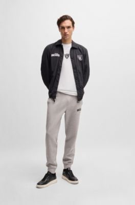 BOSS x NFL stretch-cotton T-shirt with special branding, Raiders