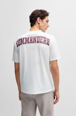 BOSS x NFL stretch-cotton T-shirt with special branding, Commanders