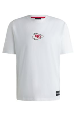 BOSS x NFL stretch-cotton T-shirt with special branding, Chiefs
