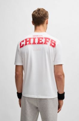 BOSS x NFL stretch-cotton T-shirt with special branding, Chiefs