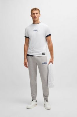 BOSS x NFL stretch-cotton T-shirt with special branding, Seahawks