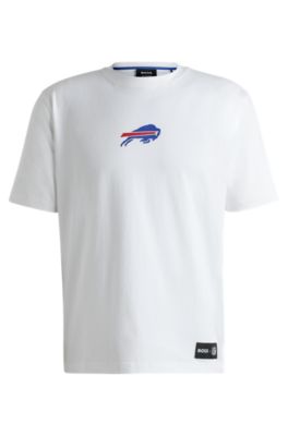 BOSS x NFL stretch-cotton T-shirt with special branding, Bills
