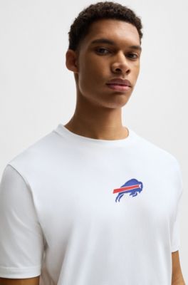 BOSS x NFL stretch-cotton T-shirt with special branding, Bills