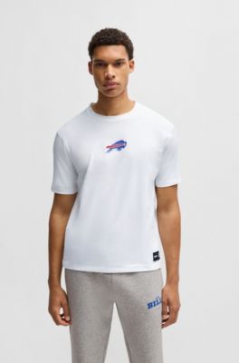 BOSS x NFL stretch-cotton T-shirt with special branding, Bills