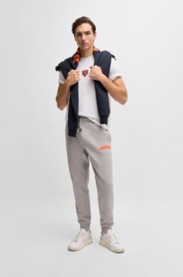 BOSS x NFL stretch-cotton T-shirt with special branding, Bears