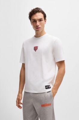 BOSS x NFL stretch-cotton T-shirt with special branding, Bears