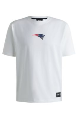 Hugo Boss Boss X Nfl Stretch Cotton Graphic T-shirt In Patriots