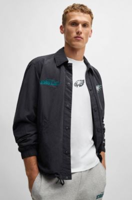 BOSS x NFL stretch-cotton T-shirt with special branding, Eagles