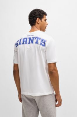 BOSS x NFL stretch-cotton T-shirt with special branding, Giants