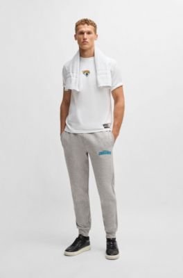 BOSS x NFL stretch-cotton T-shirt with special branding, Jaguars