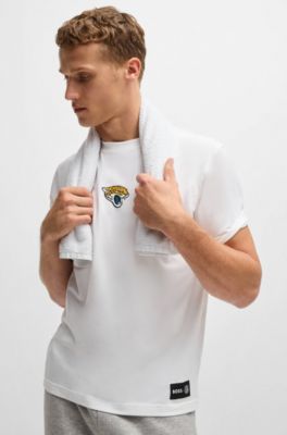 BOSS x NFL stretch-cotton T-shirt with special branding, Jaguars