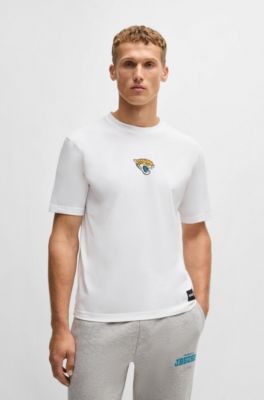 BOSS x NFL stretch-cotton T-shirt with special branding, Jaguars