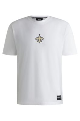Hugo Boss Boss X Nfl Stretch Cotton Graphic T-shirt In Saints