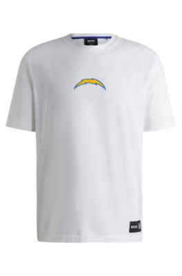 BOSS x NFL stretch-cotton T-shirt with special branding, Chargers