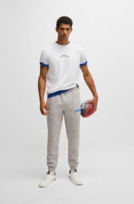 BOSS x NFL stretch-cotton T-shirt with special branding, Chargers