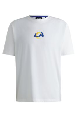 Hugo Boss Boss X Nfl Stretch Cotton Graphic T-shirt In Rams