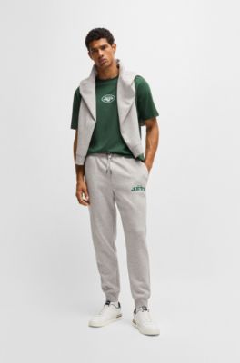 BOSS x NFL stretch-cotton T-shirt with special branding, Jets